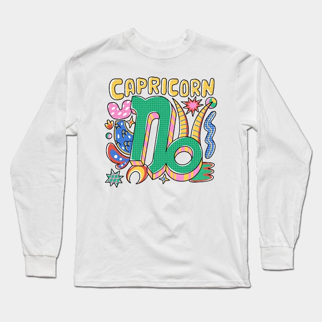 Capricon Long Sleeve T-Shirt by mylistart